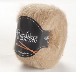 Mohérová pletací příze MarLen oříškově hnědá