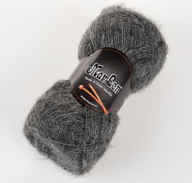 Mohérová pletací příze MarLen tmavě šedá