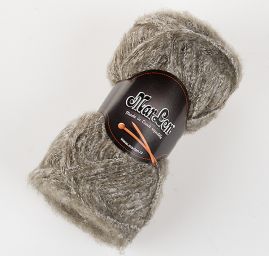 Mohérová pletací příze MarLen hnědošedý melír buklé