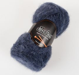 Mohérová pletací příze MarLen tm. modrá