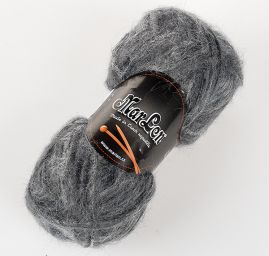 Mohérová pletací příze MarLen tmavě šedý melír
