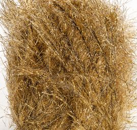 Efektní směsová příze MarLen dlouhý vlas zlatá