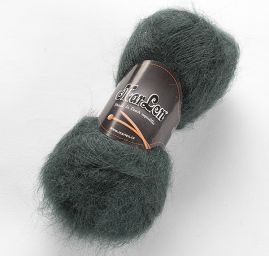 Mohérová pletací příze směs MarLen tm. zelená