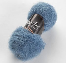 Mohérová pletací příze směs MarLen ocelově modrá