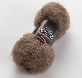 Mohérová pletací příze směs MarLen oříšková