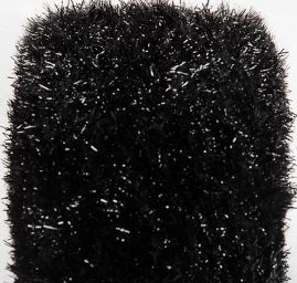 Efektní směsová příze MarLen dlouhý vlas černá