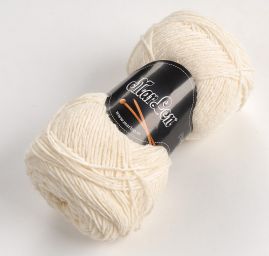 Směsová vlněná příze MarLen máslové barvy