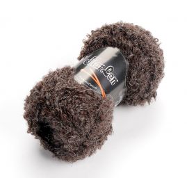 Mohérová pletací příze MarLen součky tmavě hnědá