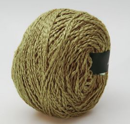 Hedvábná příze světle olivová