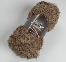 Efektní vlněná pletací příze MarLen hnědý melír