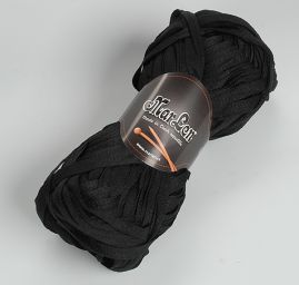 Stužková pletací příze MarLen 9mm černá