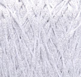 Efektní přípletová pletací příze stříbrná MarLen