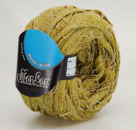 Tweedová stužková příze Marlen zelený melír