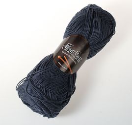 Bavlněná pletací příze MarLen kulatá modrá