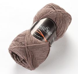 Pletací příze panenská vlna pastel hnědošedá
