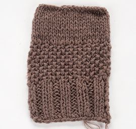 Pletací příze panenská vlna pastel hnědošedá