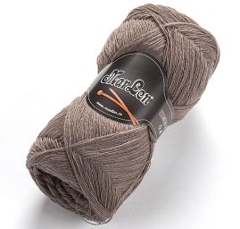 Pletací příze panenská vlna pastel hnědošedá