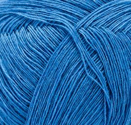 Pletací příze panenská vlna modrá