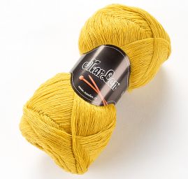 Pletací příze panenská vlna pastel okrová