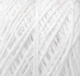 Bavlněná stužková pletací příze Marlen lomená bílá