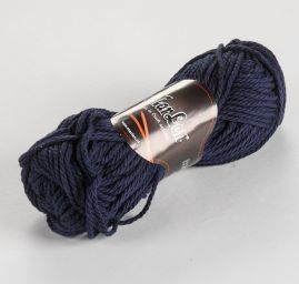 Bavlněná pletací příze vlnka tmavě modrá