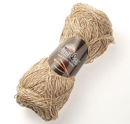 Bavlněná melírová příze MarLen režná/smetanová