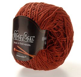 Bavlněná příze MarLen klasická rezavohnědá