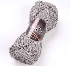 Pletací příze MarLen středně silná šedá