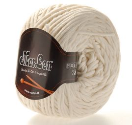 Směsová pletací příze dutinka slonová kost