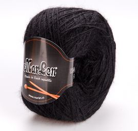 Angorová pletací příze Marlen černá