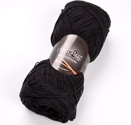 Pletací příze MarLen tenká černá