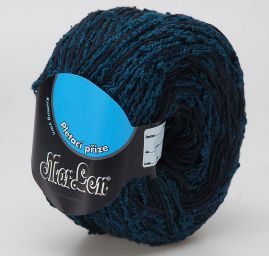 Efektní příze silk Marlen jaro/léto modrý melír