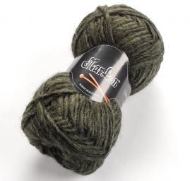 Pletací příze MarLen směs akryl vlna tm.zelená