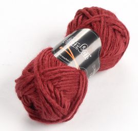 Vlněná silnější pletací příze MarLen "robusta" vínová