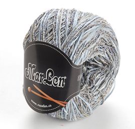 Bavlna viskoza směs příze MarLen modrý melír