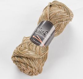 Bavlněná směsová pletací příze MarLen zelený melír