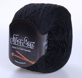 Stužková pletací příze MarLen černá