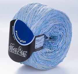 Bavlna směs příze MarLen světle modrý melír