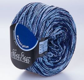 Bavlna směs příze MarLen modromodrý melír