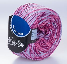 Bavlna stužková příze MarLen fialovorůžový melír