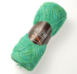 Bavlněná příze MarLen zelenomodrý melír