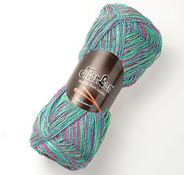 Bavlněná příze MarLen zelenorůžový melír