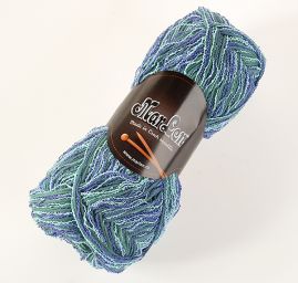 Bavlněná příze MarLen tyrkysovofialový melír