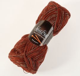 Bavlněná příze MarLen hnědý melír