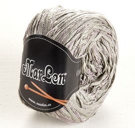 Bavlna směs stužková příze MarLen šedorůžová