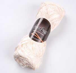 Stužková pletací příze MarLen s flitry slonová kost