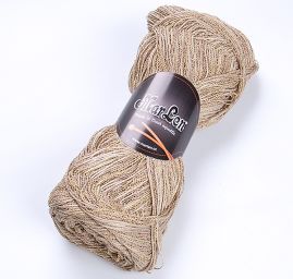 Bavlna směs stužková pletací příze MarLen melír olivový