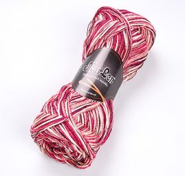 Bavlna směs stužková pletací příze MarLen růžový melír