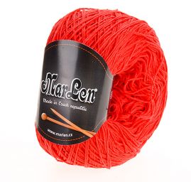 Bavlněná klasická pletací příze MarLen červená