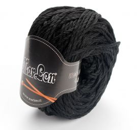 Bavlněná pletací příze vlnka černá